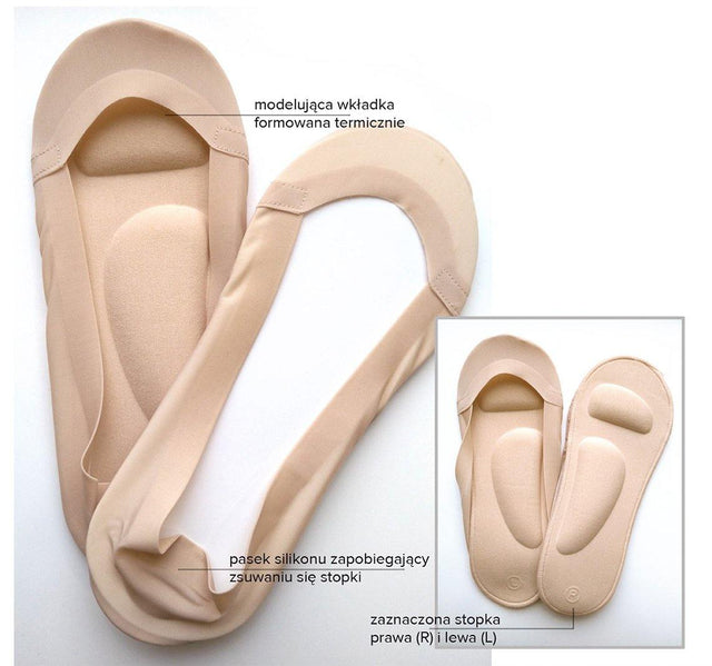 Gatta Footer 14 | anatomische Füßlinge mit Profil für Schuhe mit Absatz - GATTA FASHION