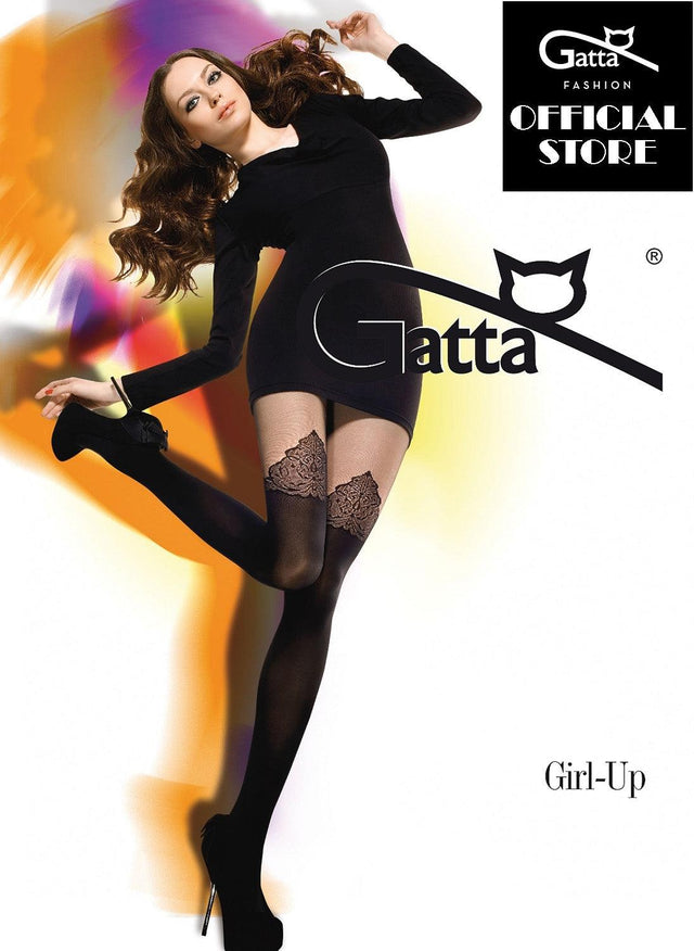 Gatta Girl-Up 09 | gemusterte Strumpfhose Overknee - GATTA FASHION