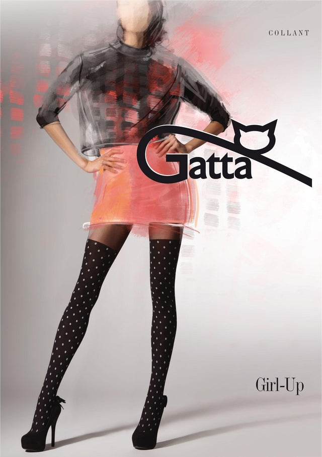 Gatta Girl-Up 16 | gemusterte Strumpfhose Overknee - GATTA FASHION