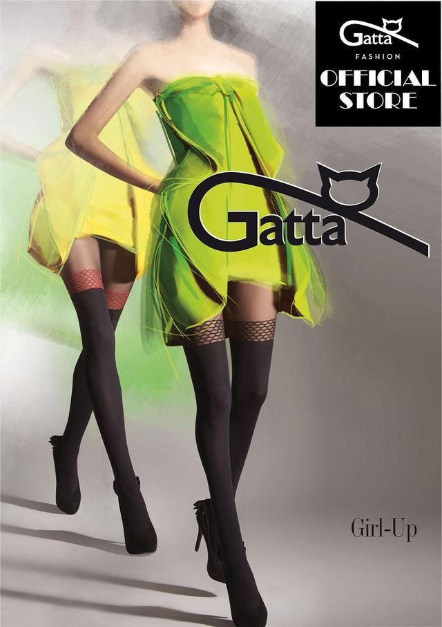 Gatta Girl-Up 19 | gemusterte Strumpfhose Overknee - GATTA FASHION