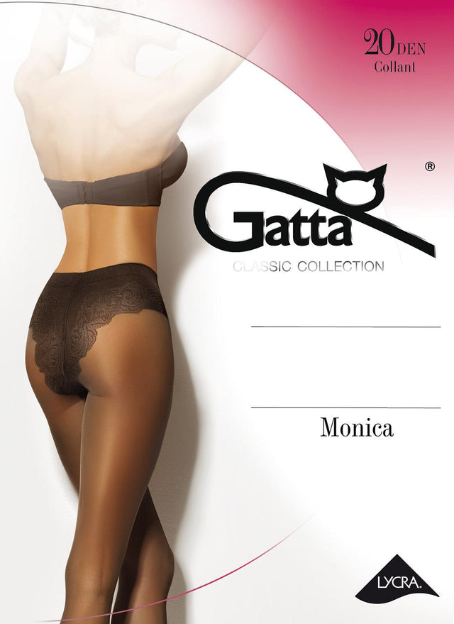 Gatta Monika | 20DEN | elegante Feinstrumpfhose mit Jacquard-Panty - GATTA FASHION