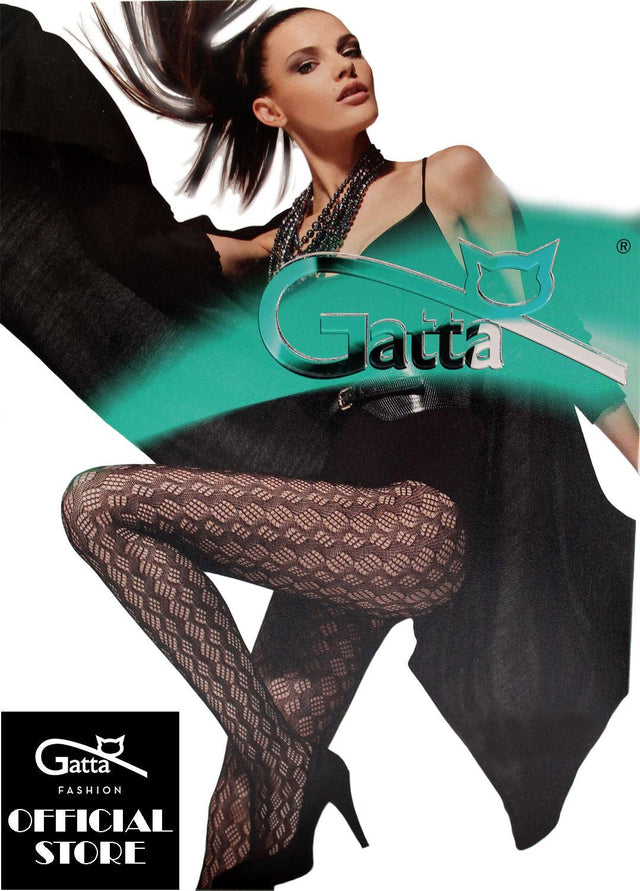 Gatta Nicolette 25 | gemusterte Netzstrumpfhose aus Baumwolle - GATTA FASHION
