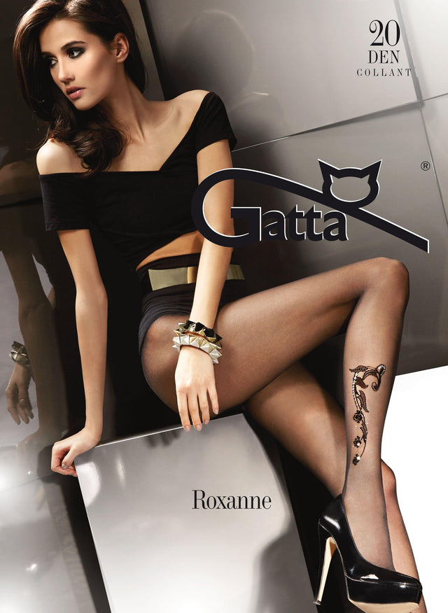 Gatta Roxanne 01 | 20DEN | gemusterte Feinstrumpfhose - GATTA FASHION