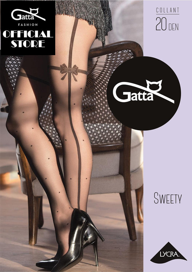 Gatta Sweety 14 | 20DEN | gemusterte Strumpfhose - GATTA FASHION