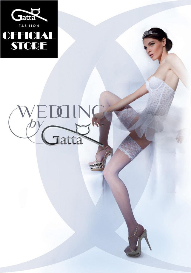 Gatta Wedding Michelle 03 | halterlose Hochzeitsstrümpfe - GATTA FASHION
